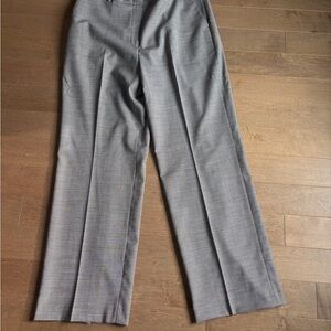 Pure Collection Classic Gray Wool Wide Leg Pants
